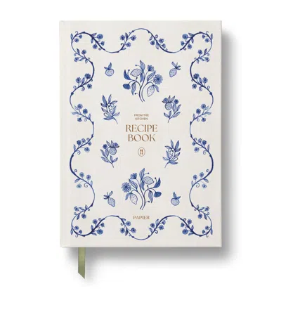 Papier Ceramic A5 Recipe Book In White