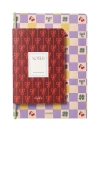 Papier Checkerboard & Bows Softcover Notebook Set Of 2 In Multi