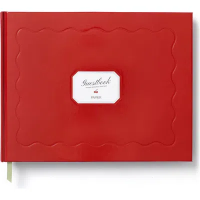 Papier Cherry On Top Guestbook In Red