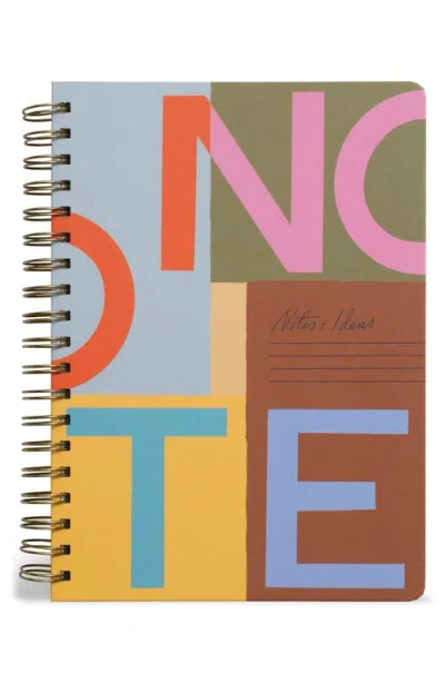 Papier Colorblock Spiral Notebook In Multi