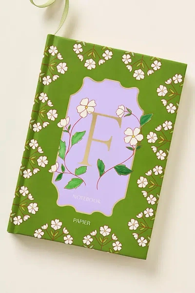 Papier Floral Monogram Lined Notebook