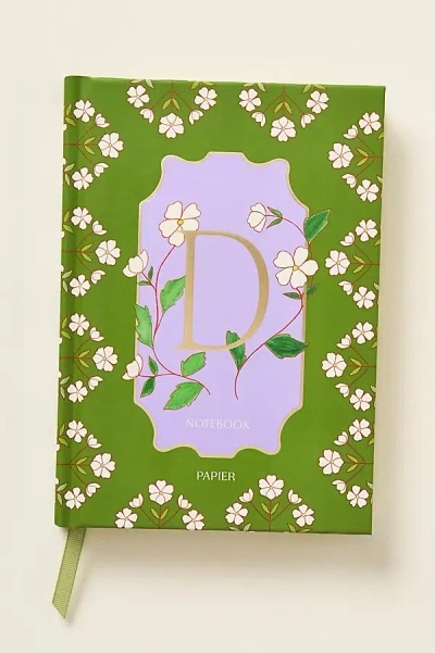 Papier Floral Monogram Lined Notebook