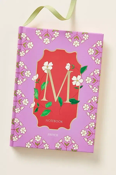 Papier Floral Monogram Lined Notebook