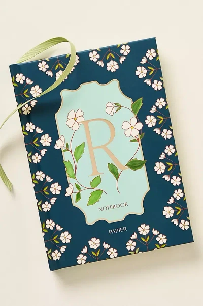 Papier Floral Monogram Lined Notebook