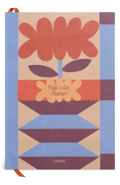 Papier Floral Undated Page A Day Planner In Multi