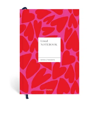 Papier Full Of Hearts Lined Notebook
