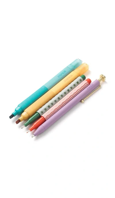 Papier Imagination Mixed Pen & Highlighter Set Of 5 In Multi