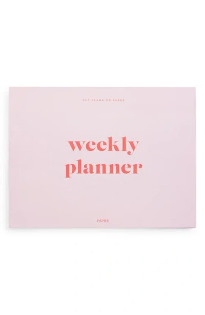 Papier Joy Desk Planner In Pink