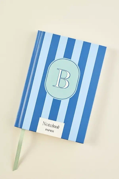 Papier Monogram Journal In Blue