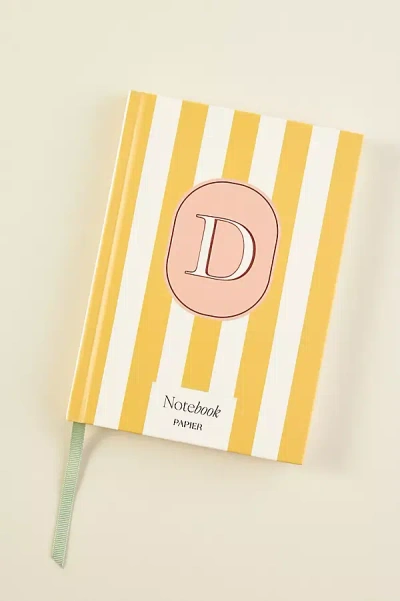 Papier Monogram Journal In Yellow