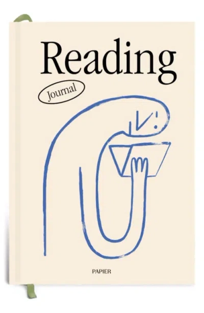 Papier Nose In A Book Reading Journal In Neutral