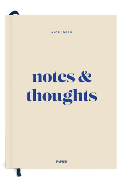 Papier Notes & Thoughts Notebook In Neutral