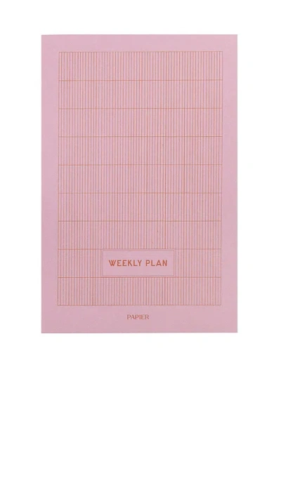 Papier Productivity Weekly List Pads In Pink