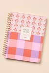 Papier Spiral Daily Softcover Planner In Pink