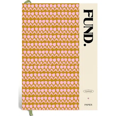 Papier Start Small Hardcover Undated Finance Planner In Brown
