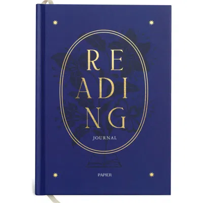 Papier The Midnight Hour Reading Journal In Blue