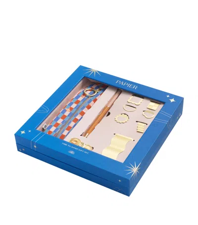 Papier Time To Shine Stationery Gift Set In Multi