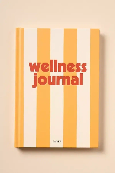 Papier Wellness Hardcover Journal In Orange