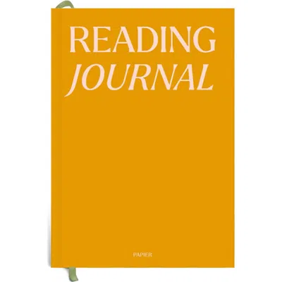 Papier Wonder Reading Journal In Yellow