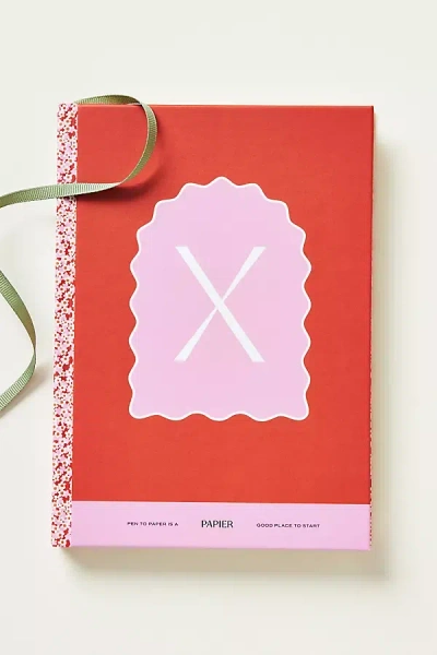 Papier X Anthropologie Monogram Journal In Multi