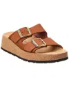 Papillio By Birkenstock Gabriela Narrow Leather Sandal In Brown