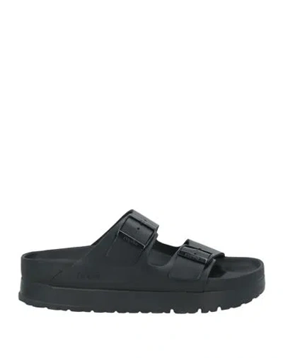 Papillio By Birkenstock Woman Sandals Black Size 11 Leather