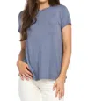 Papillon Bamboo Top In Denim In Multi