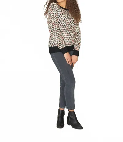 Papillon Boucle Crew Sweater In Multi