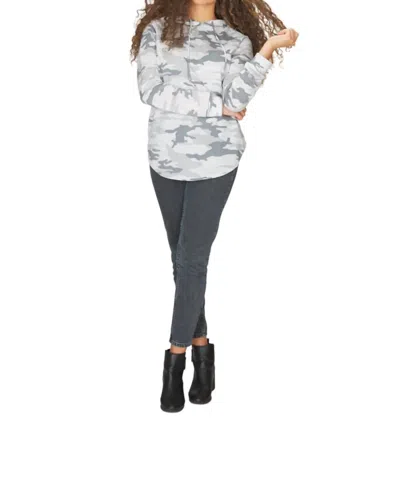 Papillon Camo Hoody In Grey In Gray