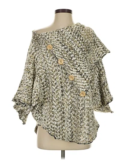 Pre-owned Papillon Cardigan Sweater In Gold