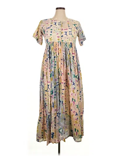 Pre-owned Papillon Casual Dress In Brown