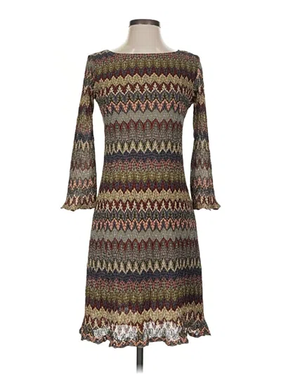 Pre-owned Papillon Casual Dress In Brown