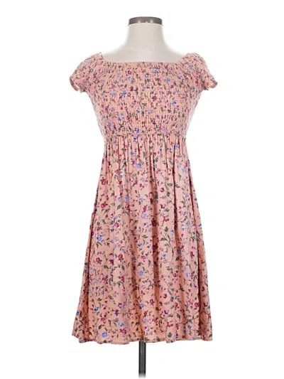 Pre-owned Papillon Casual Dress In Pink