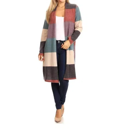 Papillon Color Blocked Cardigan In Multi