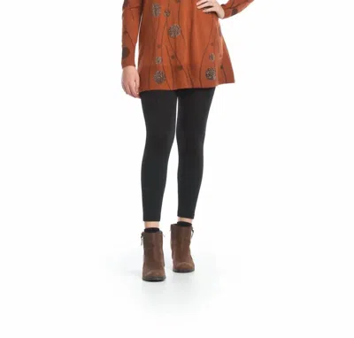 Papillon Embelleshed Long Sleeve Tunic In Rust In Brown