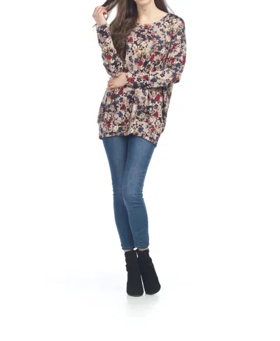 Papillon Floral Oversized Sweatshirt Bottom Sweatshirt In Black/red In Multi
