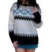 Papillon Geo Print Sweater In Beige In Beige