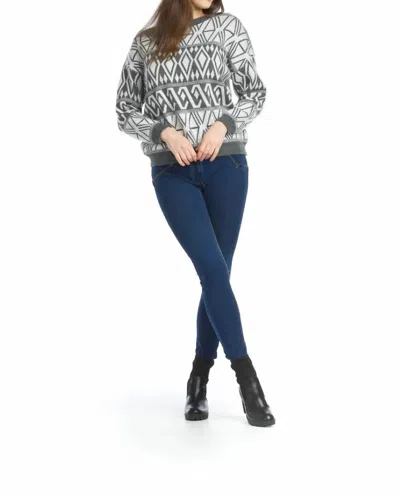Papillon Global Knit Sweater In Multi In Gray