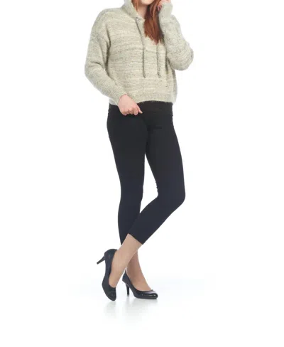 Papillon Hooded Pullover Sweater In Multi In Neutral