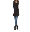 Papillon Knit Pullover Vest With Pockets In Black In Black