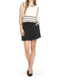 Papillon Linen Shorts In Black In Black