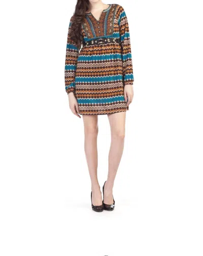 Papillon Navaho Print Dress In Multi