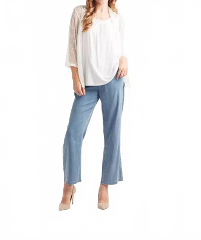 Papillon Open Mesh Cover Up With Sequin Details In White