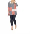 Papillon Oversized Heathered Sweater In Multi In Multi