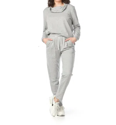 Papillon Oversized Sweater With Ribbed Hem & Cuffs In Grey In Gray