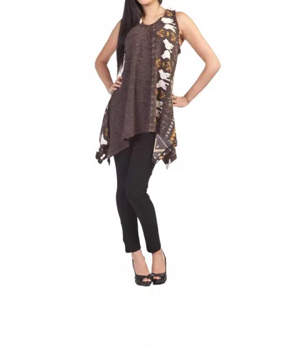 Papillon Polar Bear Trapeze Dress In Brown