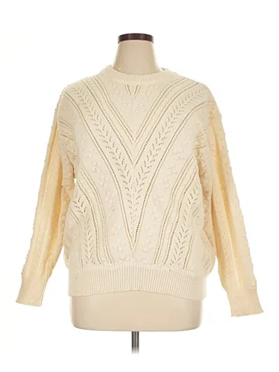 Pre-owned Papillon Pullover Sweater In Ivory