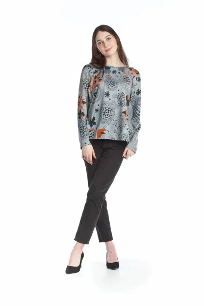 Papillon Quirky Brushed Tunic In Grey In Gray