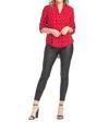 Papillon Saylor Blouse In Red In Red