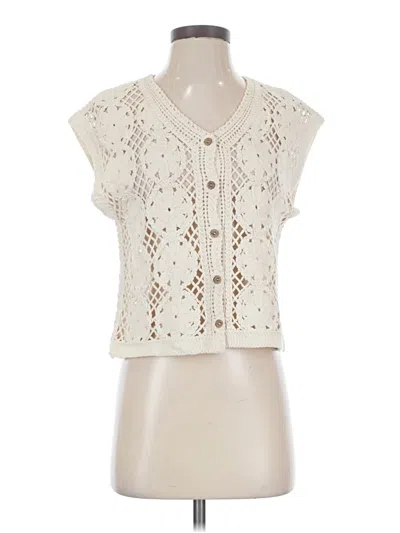 Pre-owned Papillon Sleeveless Blouse In Ivory
